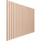 Ekena Millwork 48H x 3/8T Adjustable Wood Slat Wall Panel Kit w/ 2W Slats, Alder contains 22 Slats SWW66X48X0375AL - alternate 4